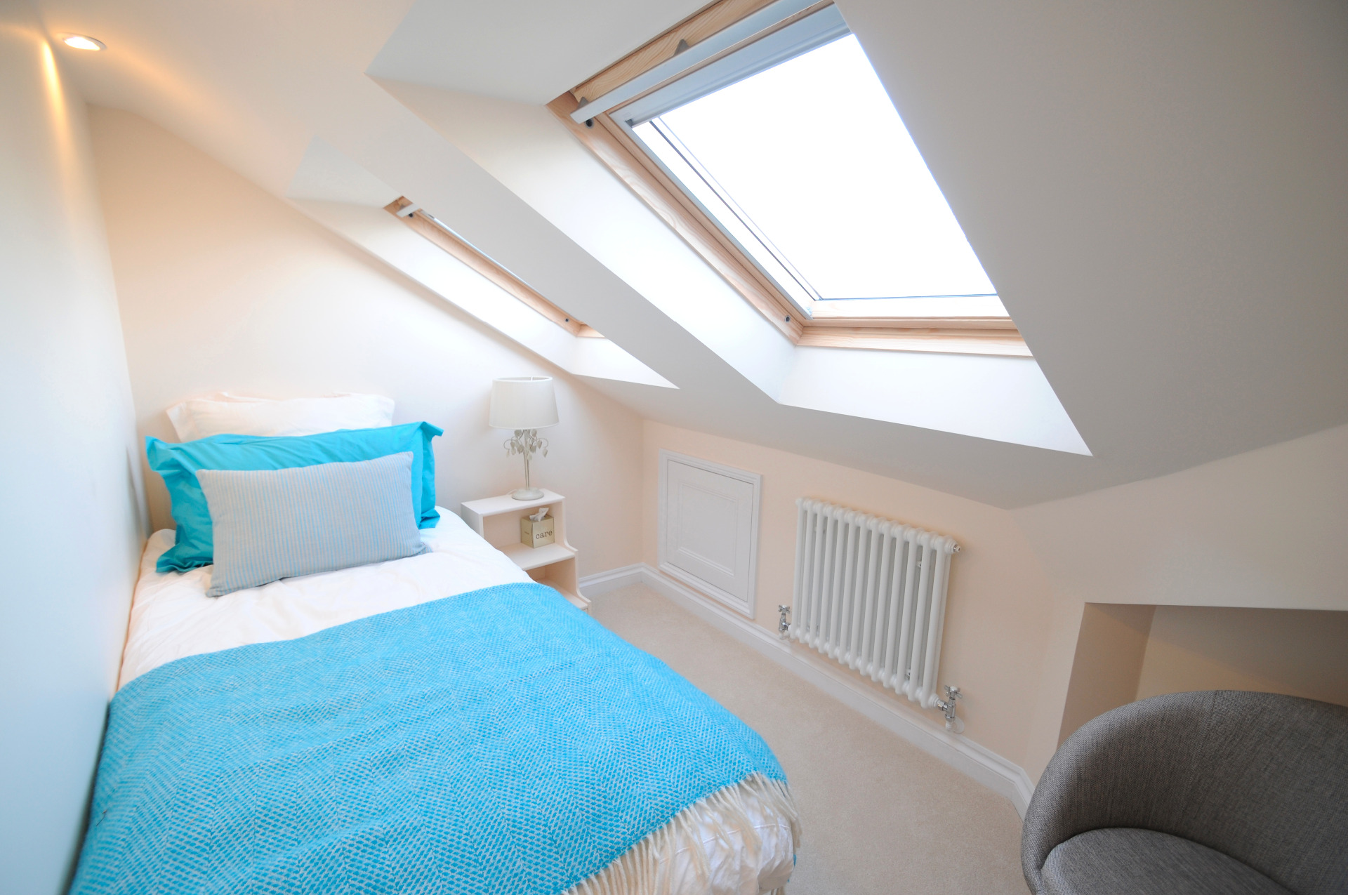 Bedroom in full loft conversion, Bray 