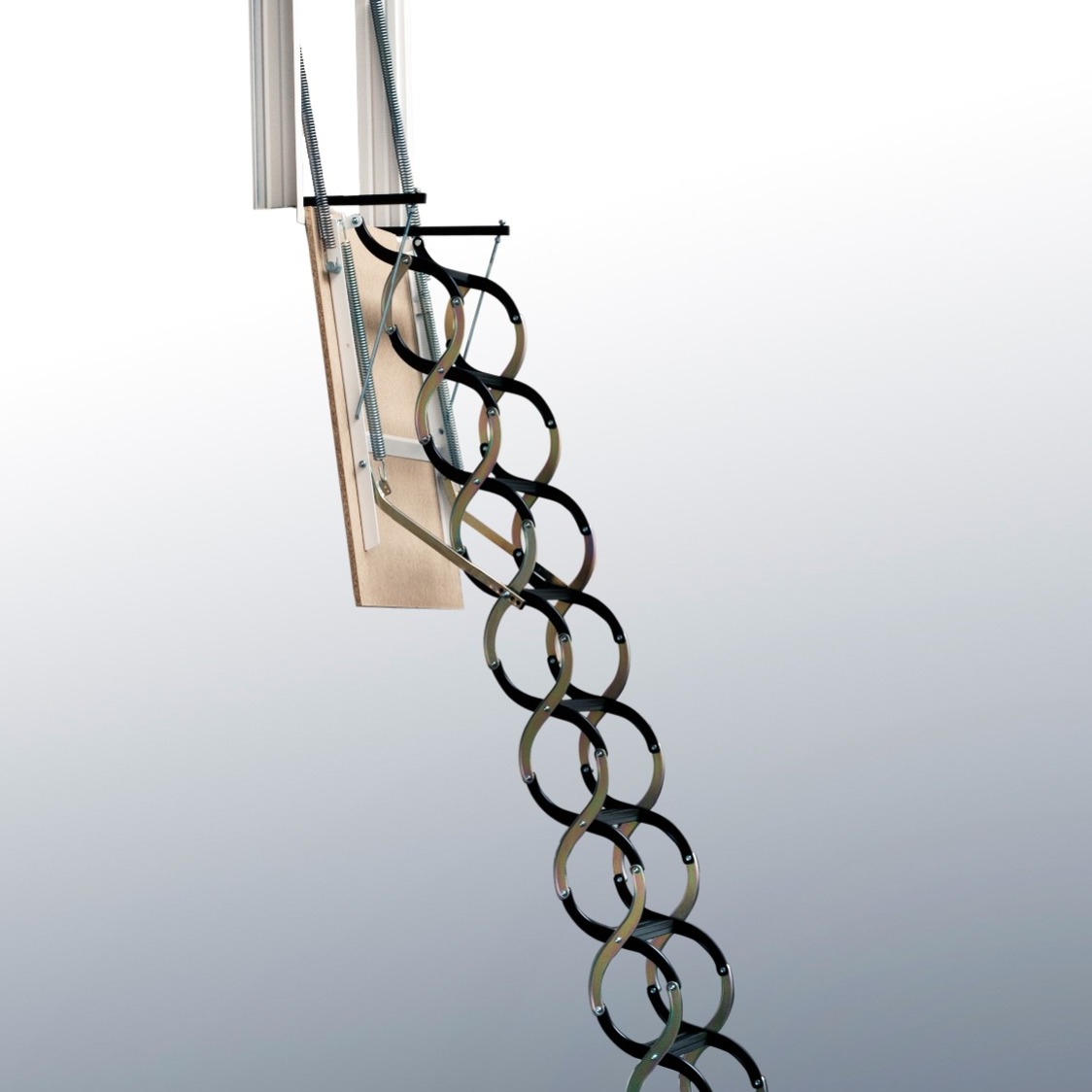 Industrial access ladder for wall access in commercial properties