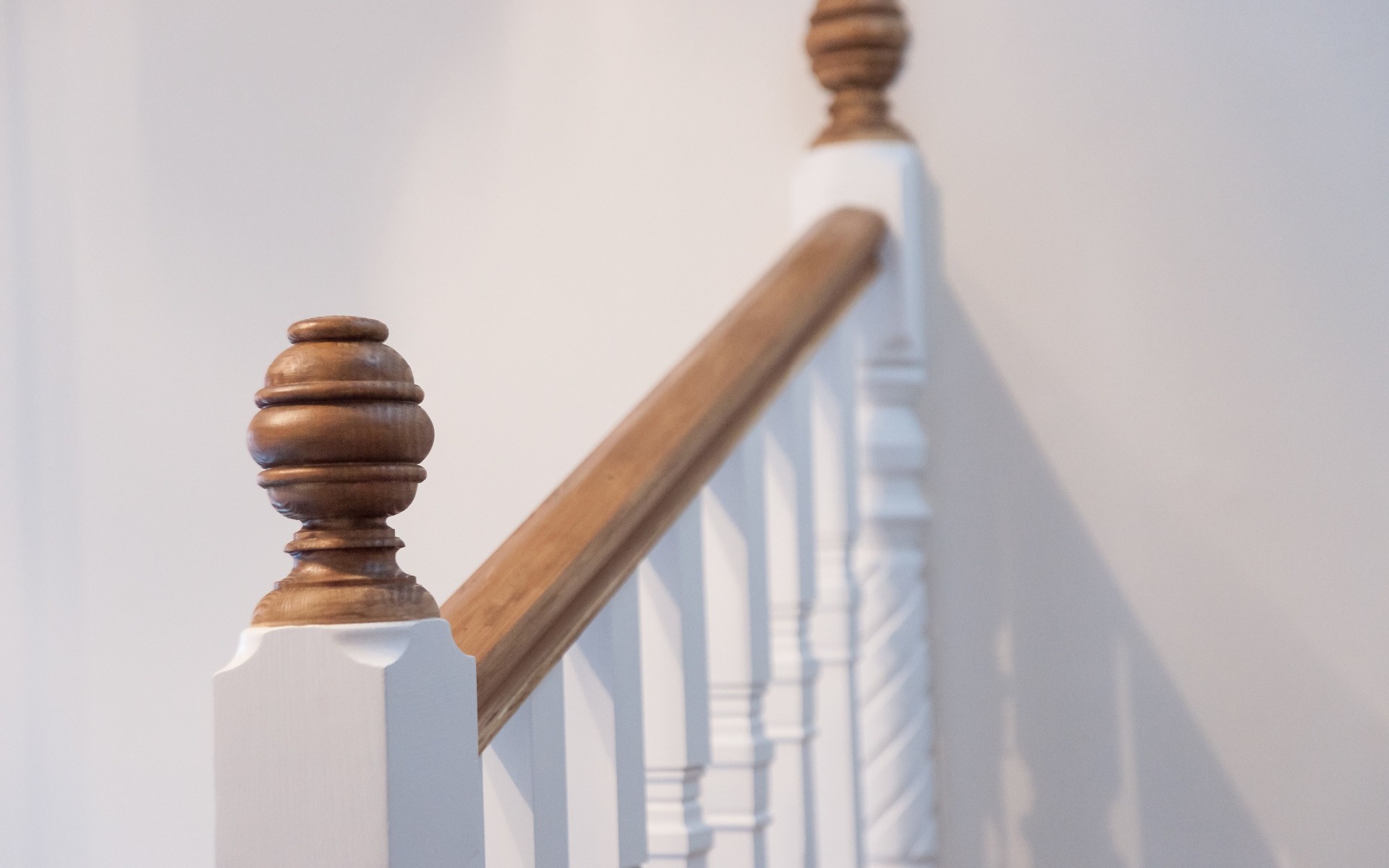 Balusters on traditional staircase, Maidenhead